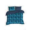 De Witte Lietaer Dekbedovertrek Musa Midnight Blue - Lits Jumeaux - 240 x 220 cm - Katoen Perkal