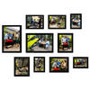 HAES DECO - Collage set 10 houten fotolijsten Paris zwart - SP001901-10