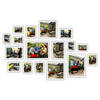 HAES DECO - Collage set 17 houten fotolijsten Paris wit - SP001903-17