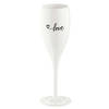 Koziol - Superglas Cheers No. 1 Champagneglas Love 2.0 - Kunststof - Wit