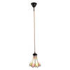 Clayre & Eef Roze Hanglamp Tiffany Ø 15*115 cm E14/max 1*40W 5LL-6196