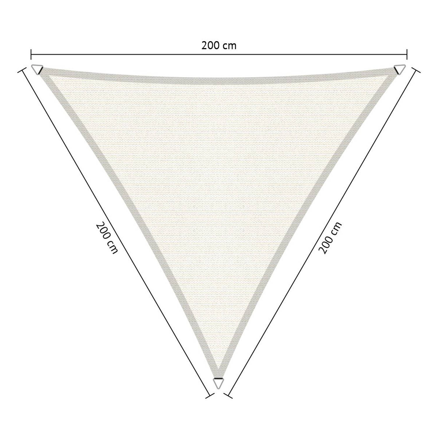 Shadow Comfort driehoek 2x2x2m Arctic White