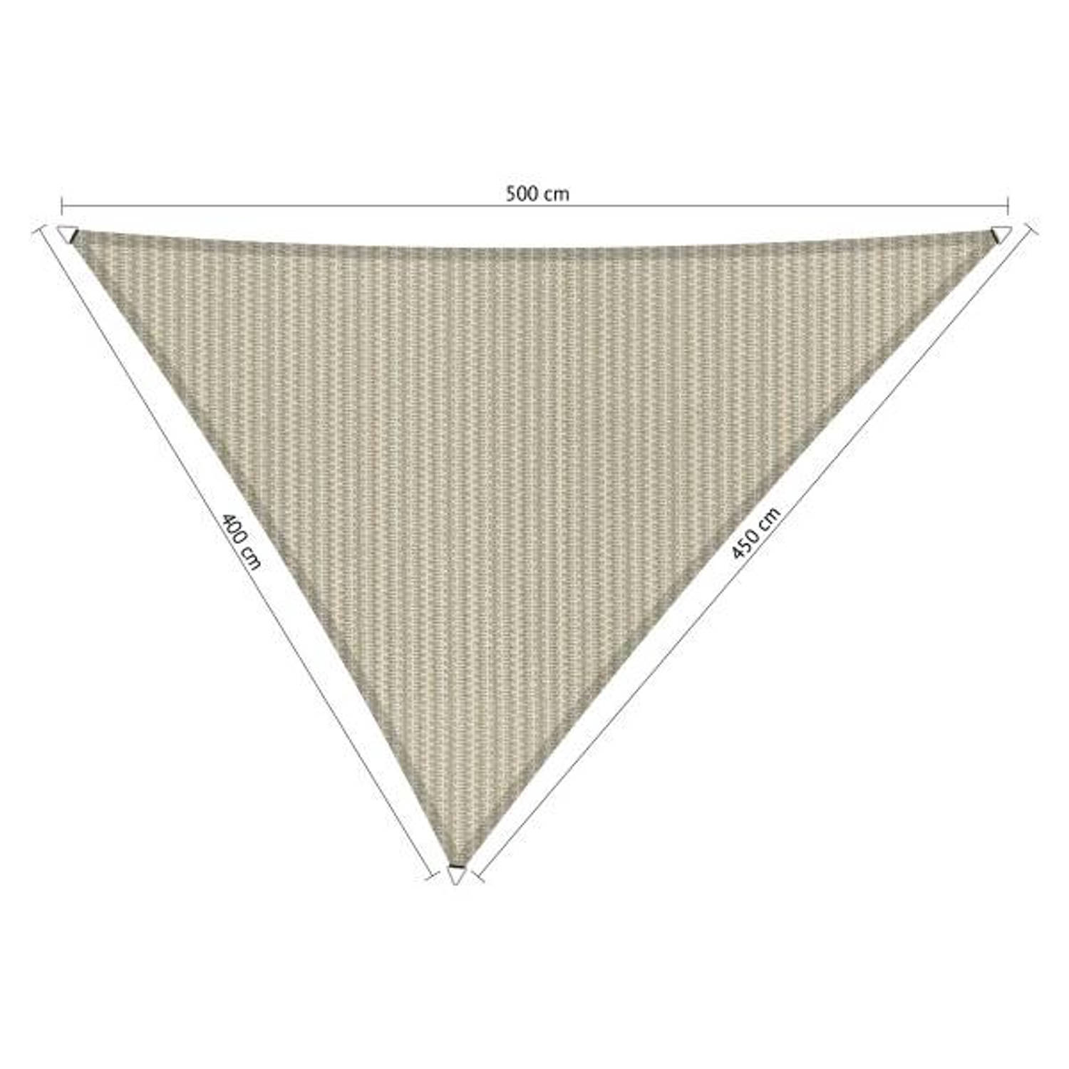 Shadow Comfort driehoek 4x4,5x5m Sahara Sand met bevestigingsset