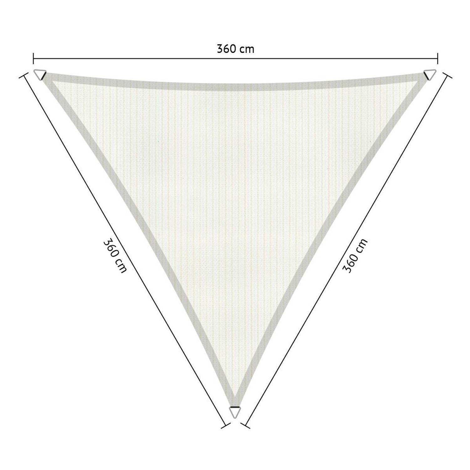 Shadow Comfort Driehoek 3,6x3,6x3,6m Arctic White