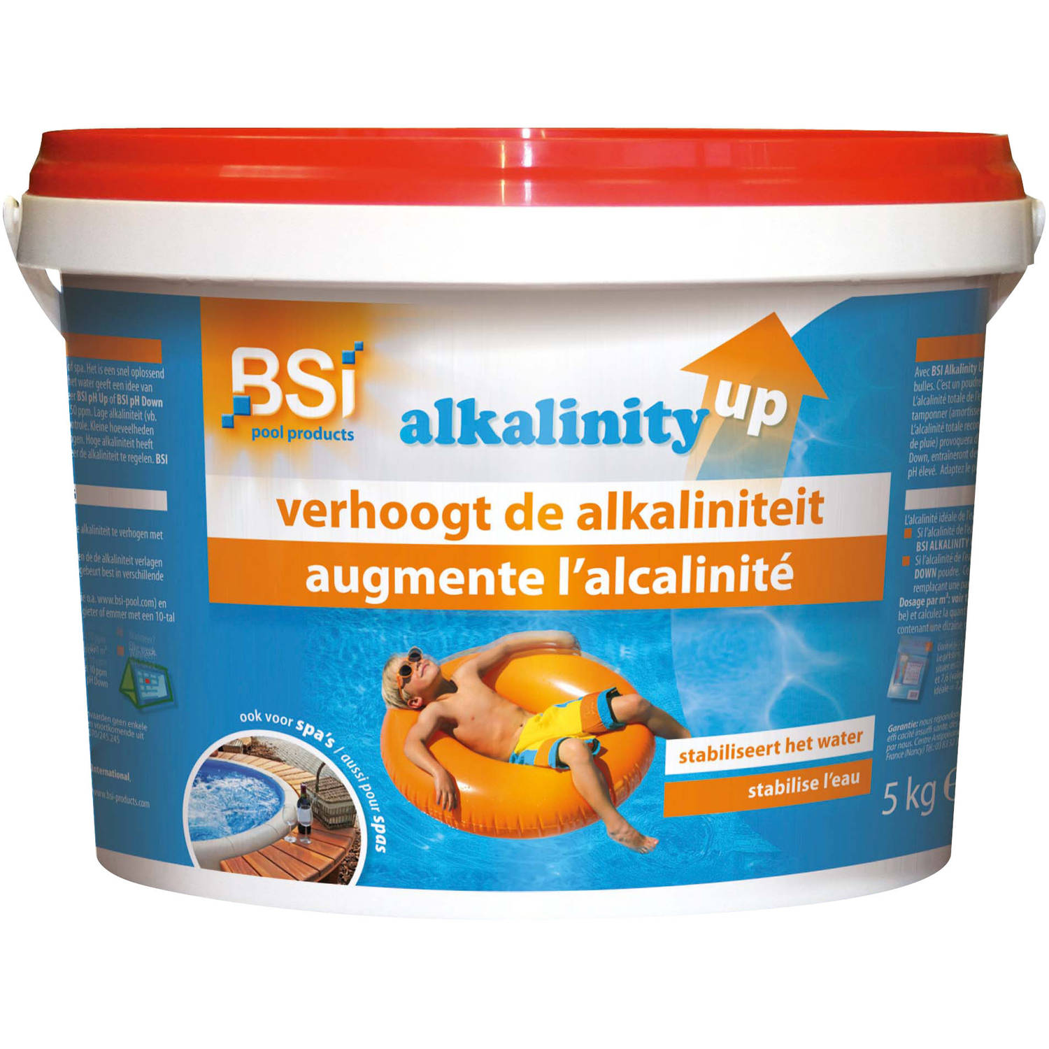 BSi zwembadreinigingsmiddel Alkalinity up 5 kg blauw/wit