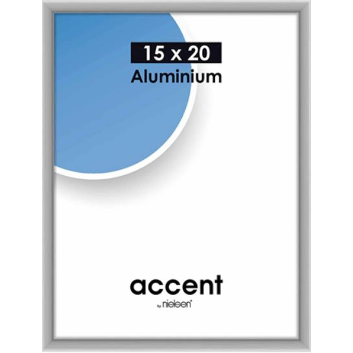 Nielsen Accent 15x20 aluminium zilver mat 51324