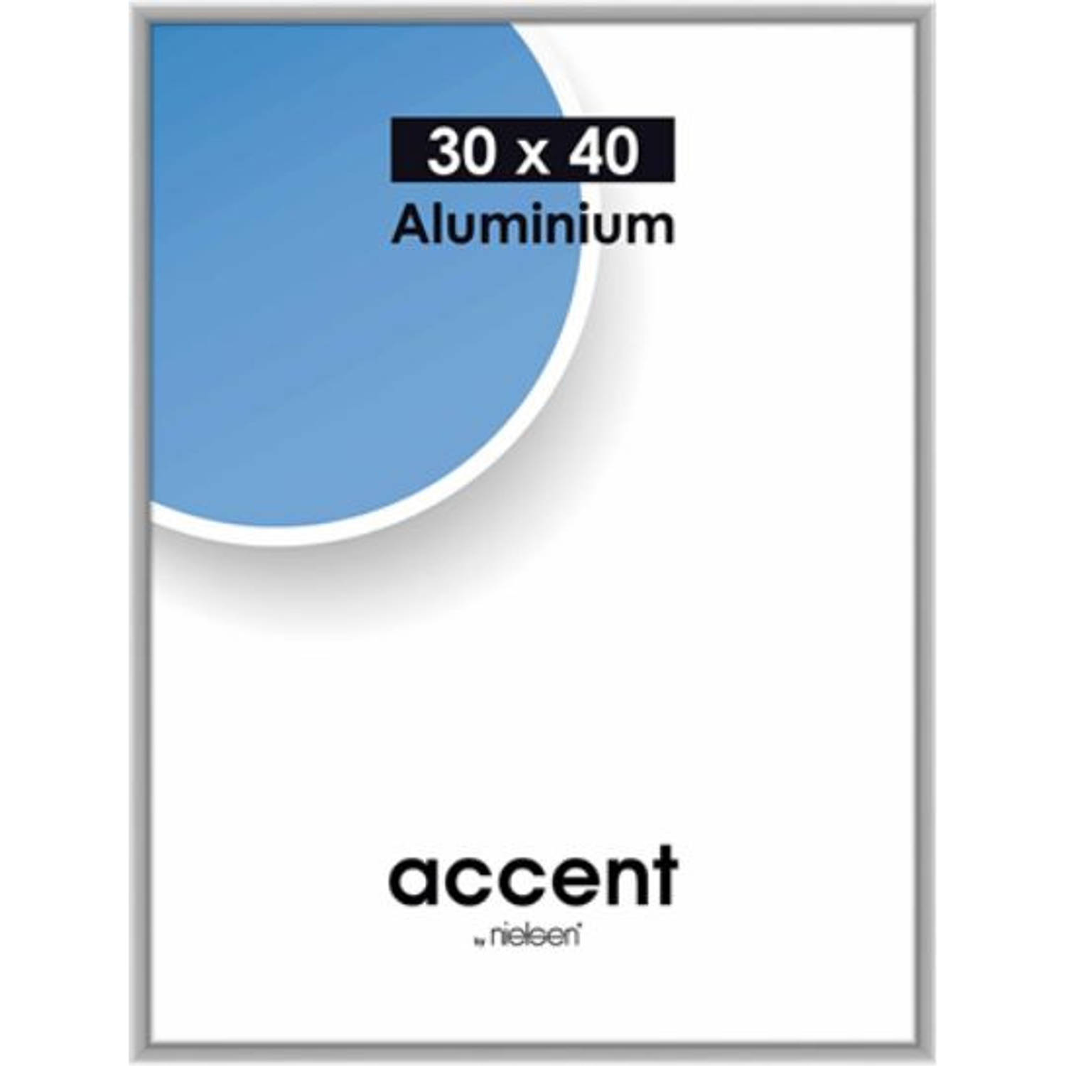 Nielsen Accent 30x40 aluminium zilver mat 52424