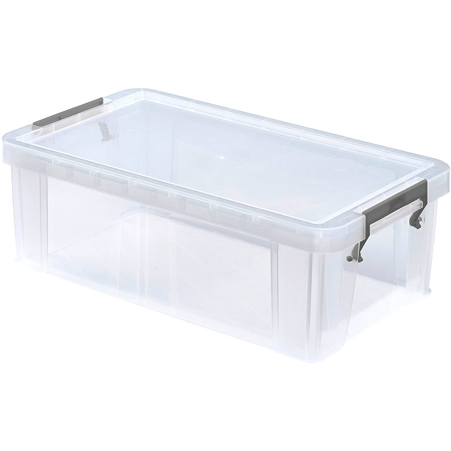 Whitefurze - Allstore Opbergbox Afsluitbaar 5,8 liter - Polypropyleen - Transparant