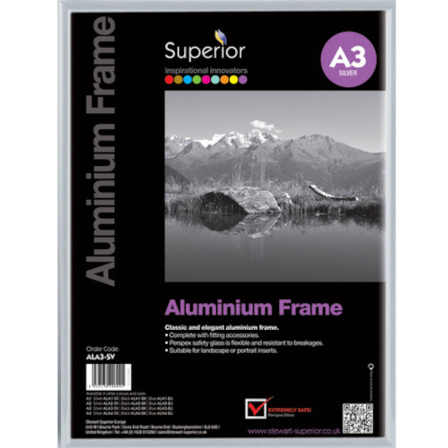 Lodge Geruïneerd Afdeling Seco fotolijst 30 x 42 cm A3 11 mm aluminium/glas zilver | Blokker