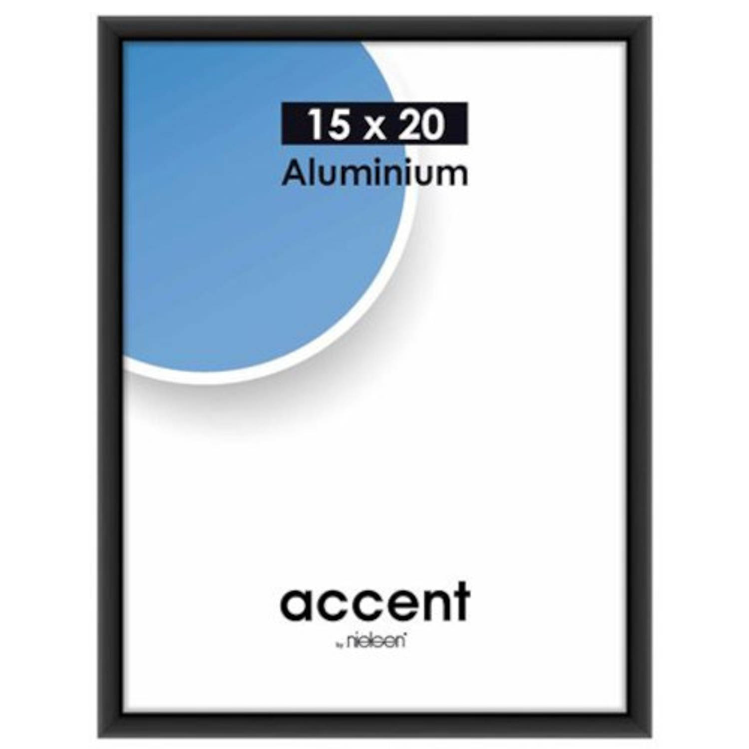 Nielsen Accent 15x20 aluminium zwart 51326