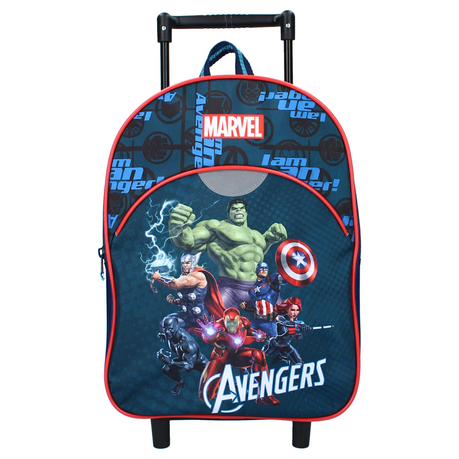 Marvel trolleyrugzak Avengers junior 9,1 liter polyester navy