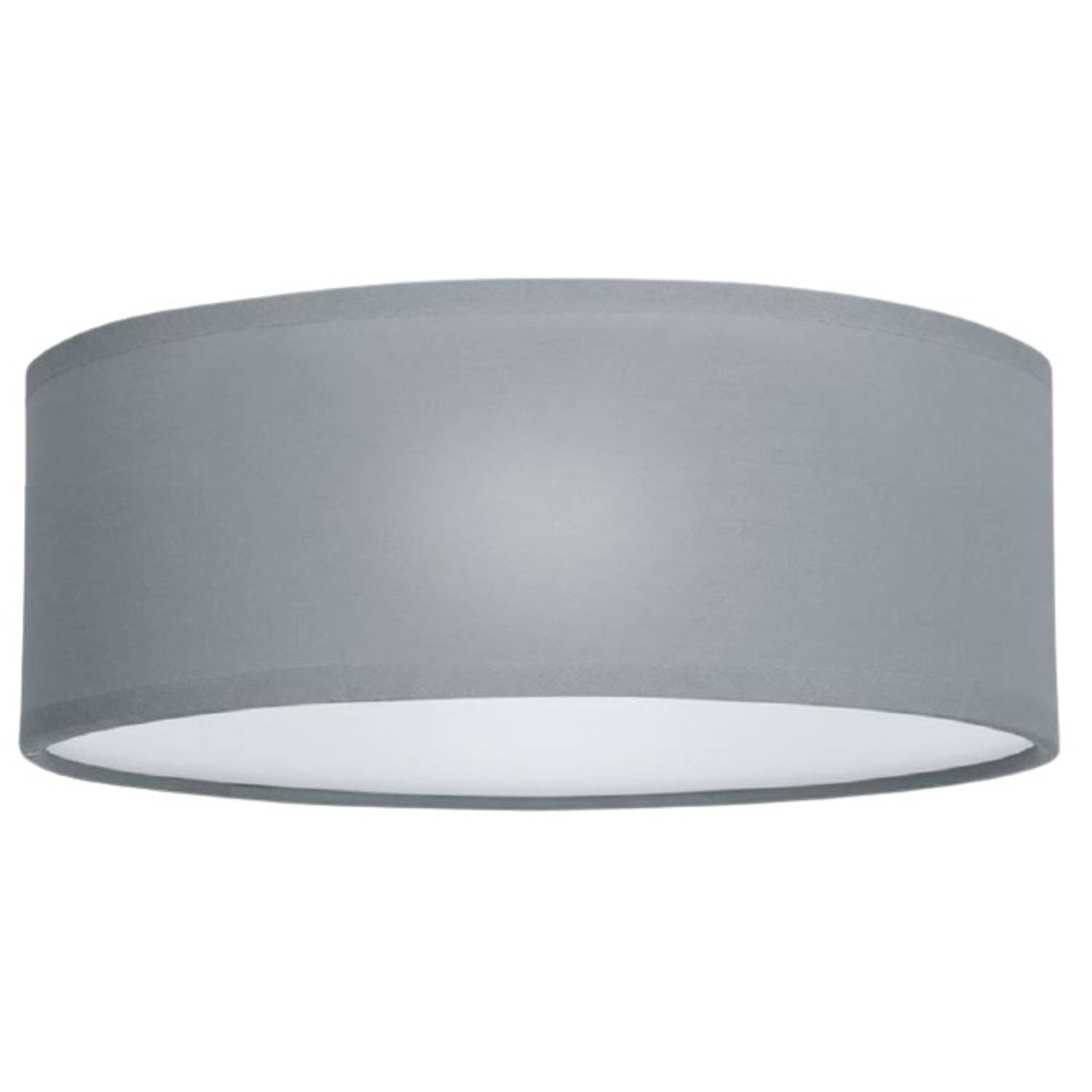Smartwares plafondlamp Mia 30 cm 2x E14 staal/textiel grijs