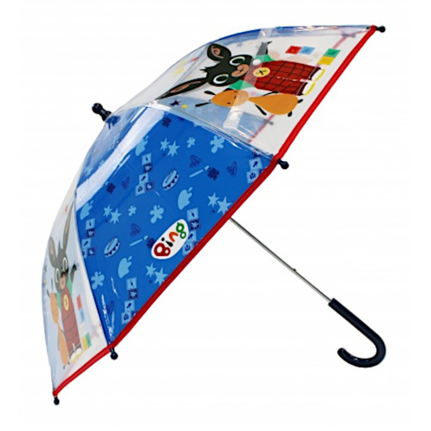 Merkloos Bing Paraplu Rainy Days Junior 73 Cm Pvc Blauw online kopen