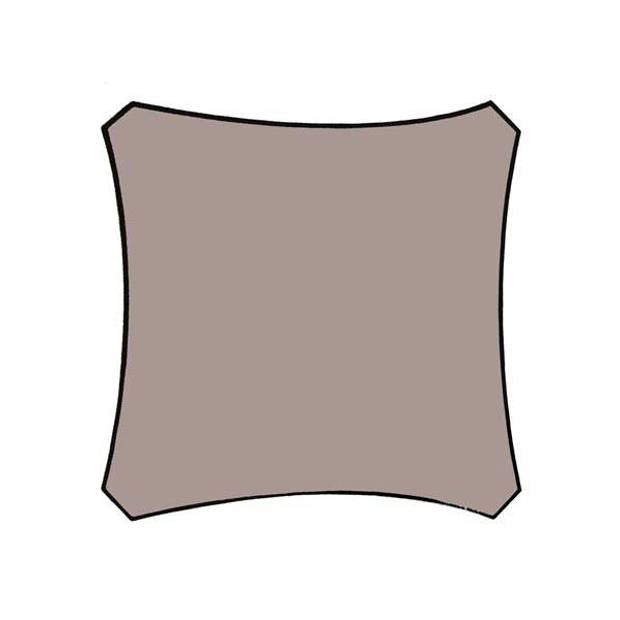 Schaduwdoek Vierkant 5x5 Taupe