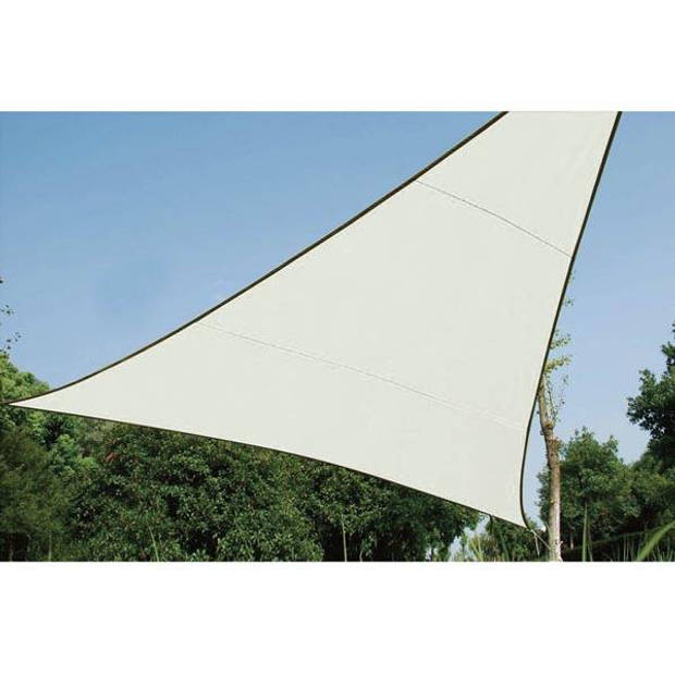 Velleman Schaduwdoek driehoek 3,6x3,6x3,6m Creme met Bevestigingsset