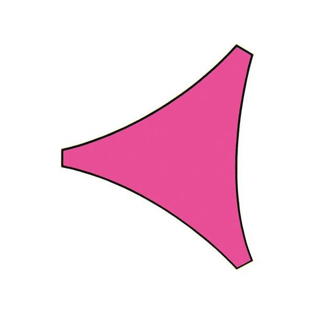 Velleman Schaduwdoek driehoek 3,6x3,6x3,6m Fuchsia metset