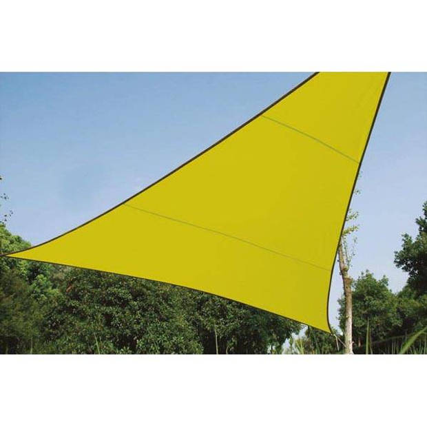Velleman Schaduwdoek driehoek 3,6x3,6x3,6m Lichtgroen metset