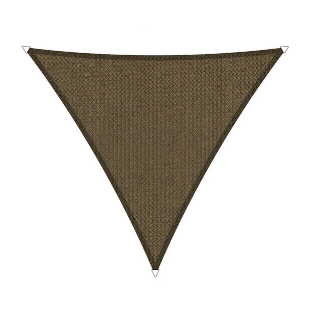 Shadow Comfort driehoek 3.6m Japanese Brown met Bevestigingsset