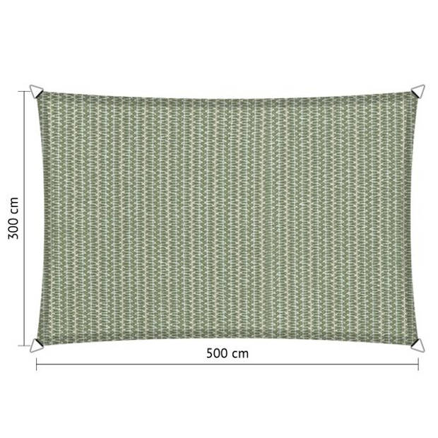 Shadow Comfort rechthoek 3x5m Moonstone Green