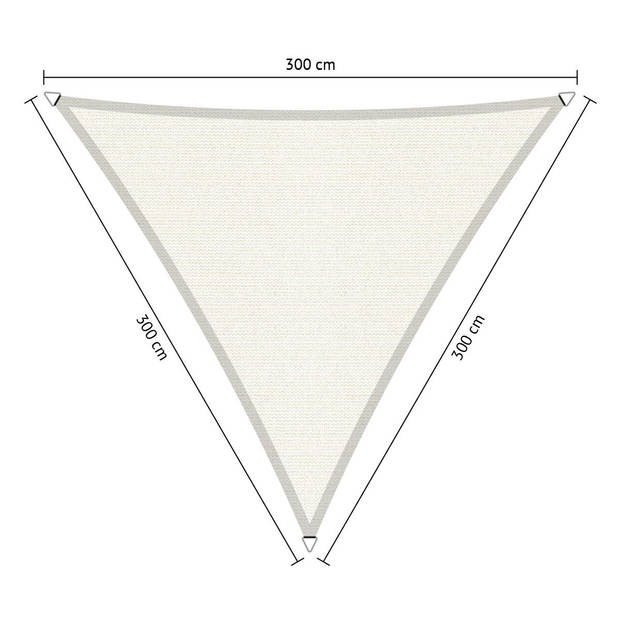 Shadow Comfort driehoek 3x3x3m Arctic White
