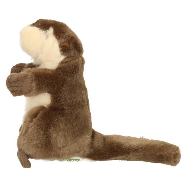 Nature Planet Pluche kleine otter knuffel van 15 cm - knuffeldieren - Knuffeldier