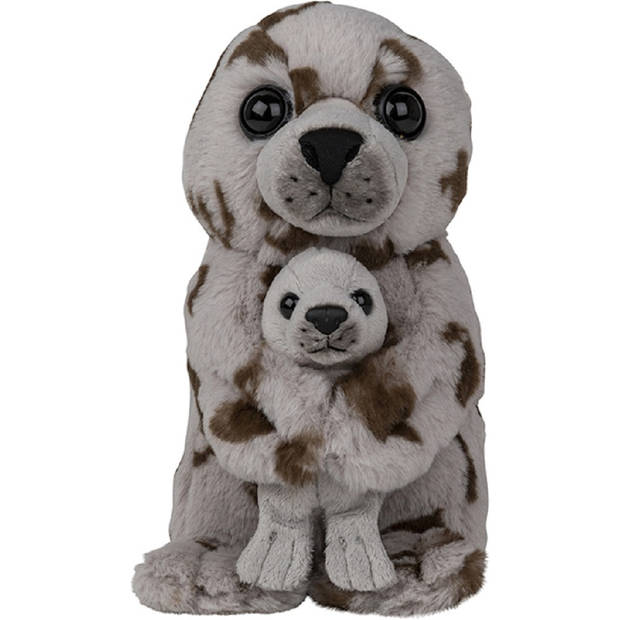 Pluche familie Zeehonden knuffels van 22 cm - Knuffel zeedieren