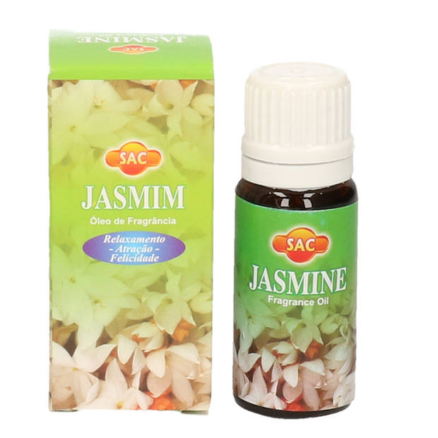 2x stuks geurolie jasmijn 10 ml flesje - geurolie