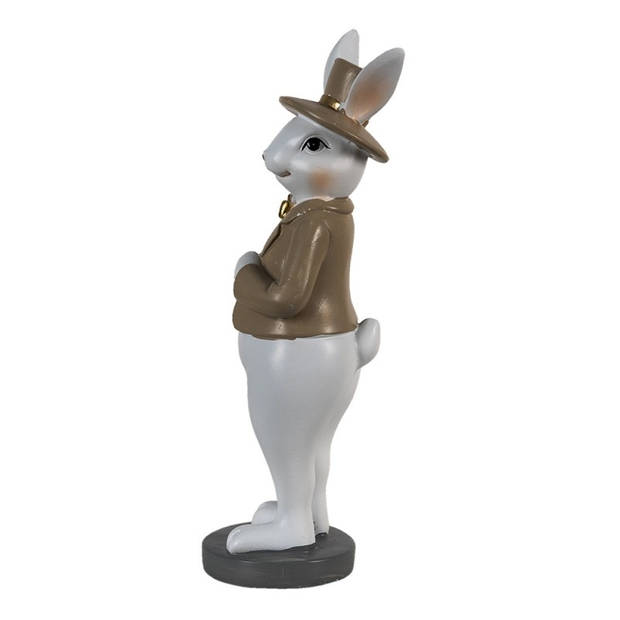 Clayre & Eef Beige Decoratie konijn 10*8*25 cm 6PR3574