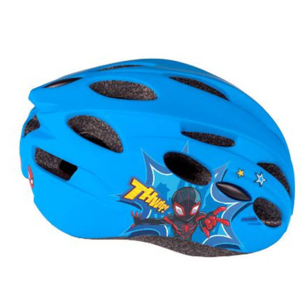 Disney fietshelm Spider-Man junior blauw maat 52-56