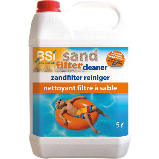 BSi zwembadreinigingsmiddel Sand filter cleaner 5 liter wit
