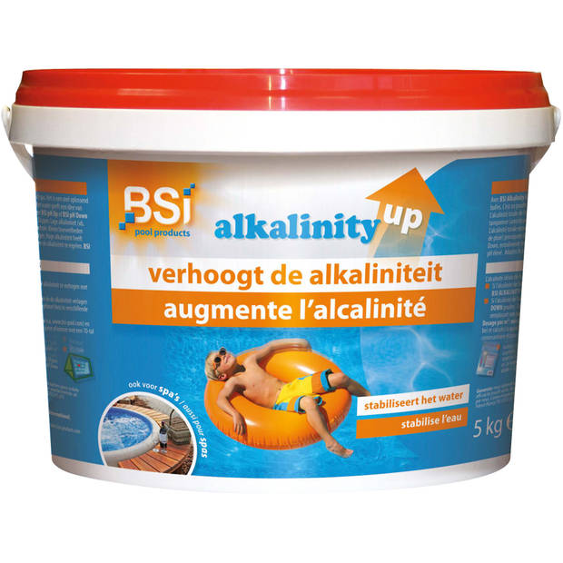 BSi zwembadreinigingsmiddel Alkalinity up 5 kg blauw/wit