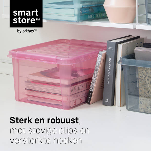 SmartStore - Colour 15 Opbergbox 14 liter - Polypropyleen - Roze