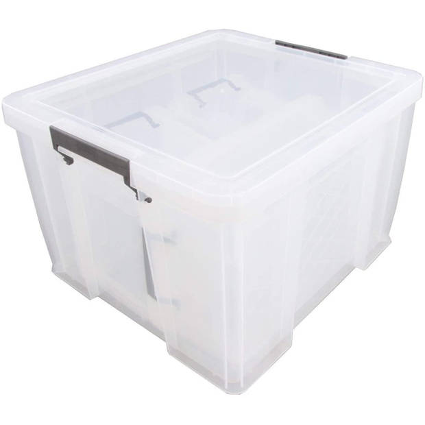 Whitefurze - Allstore Opbergboxen Bonus Pack 48 liter Set van 4 Stuks - Polypropyleen - Transparant