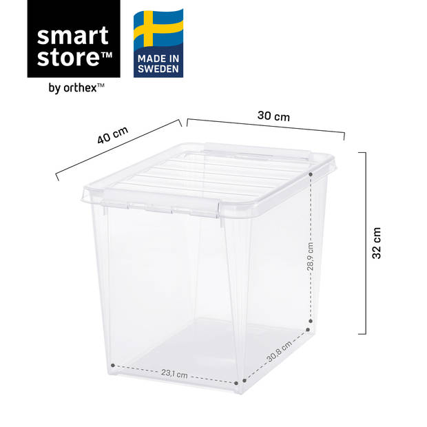 Orthex - SmartStore - Classic 16 - Opbergbox - 25 liter - Transparant