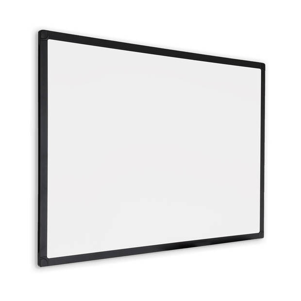 Whiteboard met zwart frame - Magnetisch - 100x150 cm
