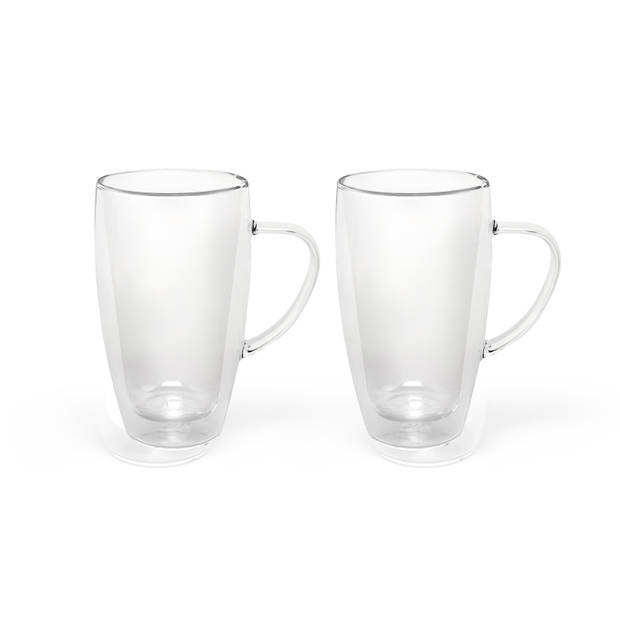 Bredemeijer - Dubbelwandig glas koffie/thee 295ml set van twee