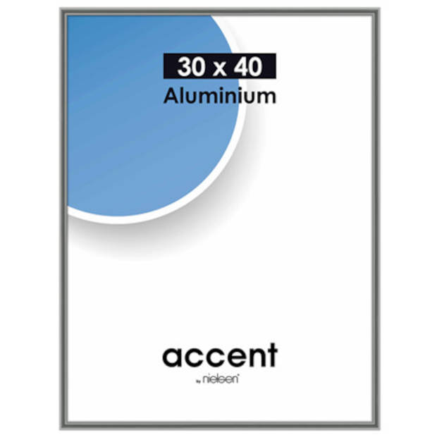 Nielsen fotolijst Accent 30 x 40 cm aluminium grijs
