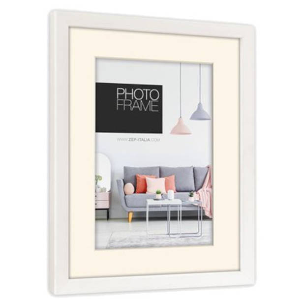 Zep fotolijst Edison passe-partout 15 x 20 cm / 20 x 30 cm wit