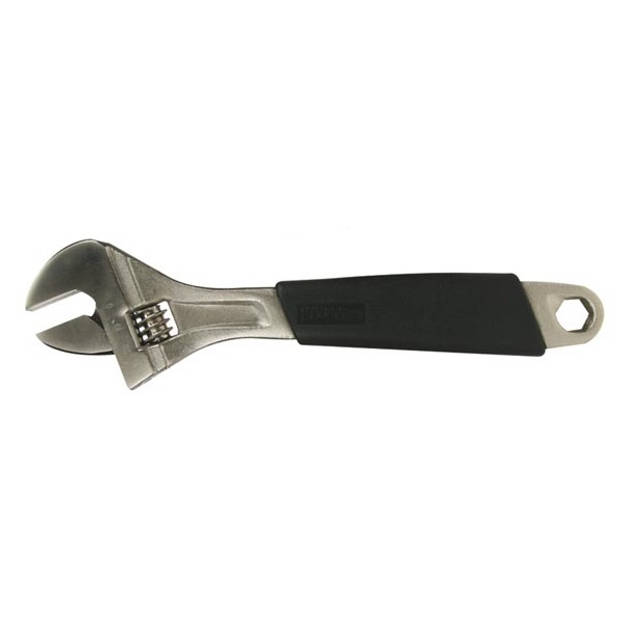Perel Engelse sleutel 8" 20 cm carbon-staal zilver/zwart