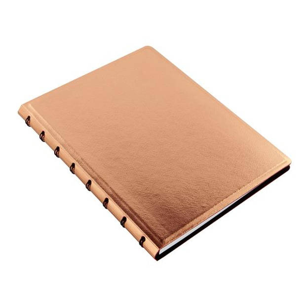 Filofax notitieboek Saffiano A5 papier/kunstleer roségoud