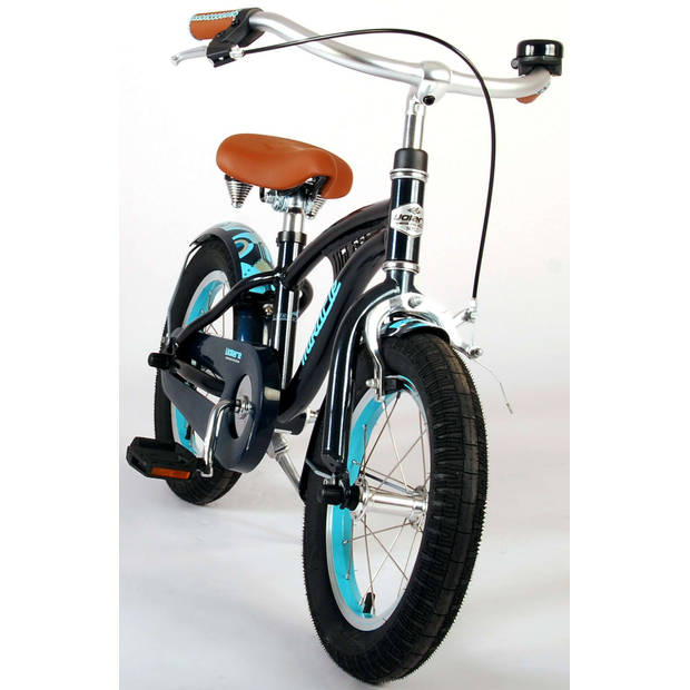 Volare Jongensfiets Miracle Cruiser 14 Inch 25 cm Junior Knijprem Zwart