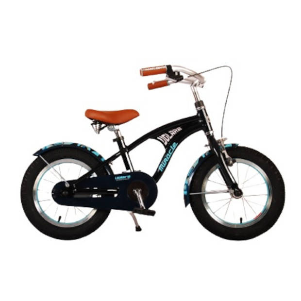 Volare Jongensfiets Miracle Cruiser 14 Inch 25 cm Junior Knijprem Zwart