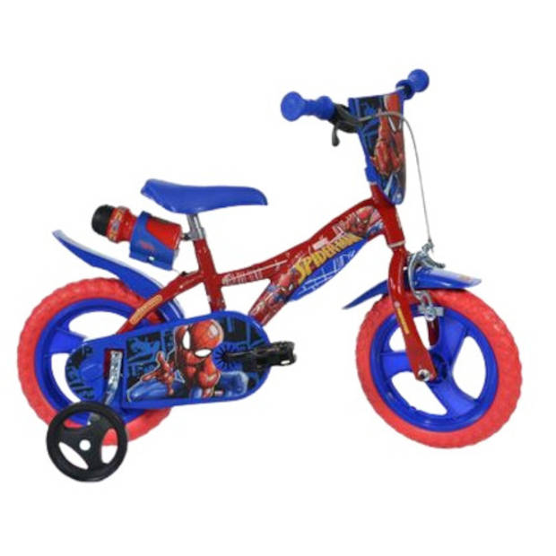 Dino Jongensfiets Spider-Man 12 Inch 21 cm Jongens Doortrapper Rood/Blauw