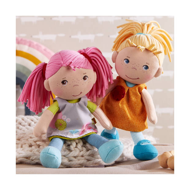 Haba knuffelpop Beatrice junior 20 cm katoen/polyester