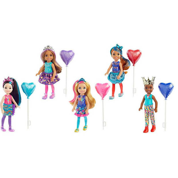 Barbie tienerpop Chelsea Color Reveal junior 15,5 cm 7-delig