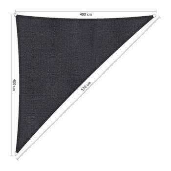 Shadow Comfort 90 graden driehoek 4x4x5,7 Carbon black