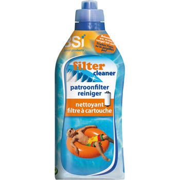 BSi zwembadreinigingsmiddel Filtercleaner 1 liter blauw/oranje