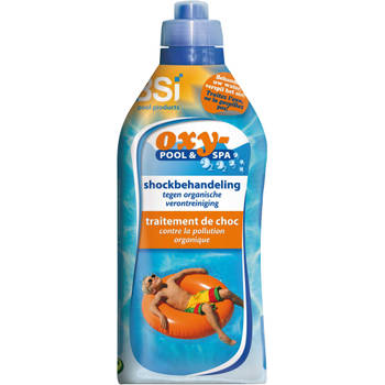 BSi zwembadreinigingsmiddel Oxy-pool & spa 1 kg blauw/oranje