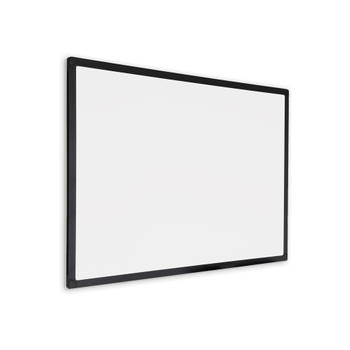Whiteboard met zwart frame - Magnetisch - 75x100 cm
