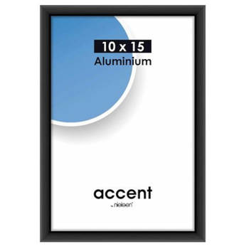 Nielsen fotolijst Accent 10 x 15 cm aluminium zwart